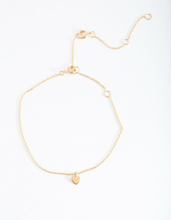 Small Heart Anklet Bracelet