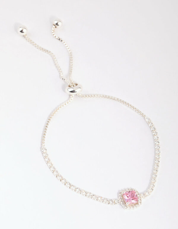 Square Halo Toggle Bracelet