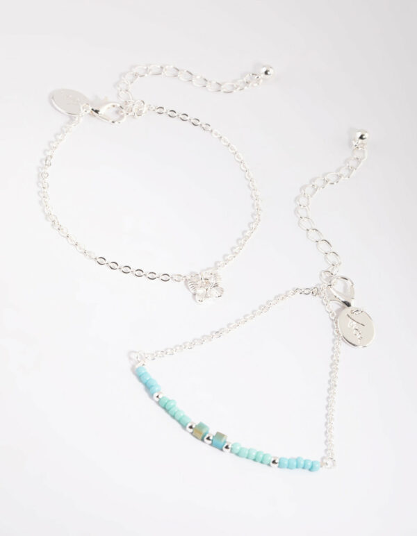 Butterfly Beaded Bracelet Set