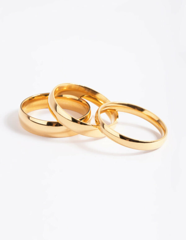 Stainless Steel Plain Ring Pack