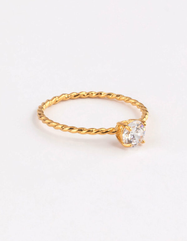 Twist Engagement Ring