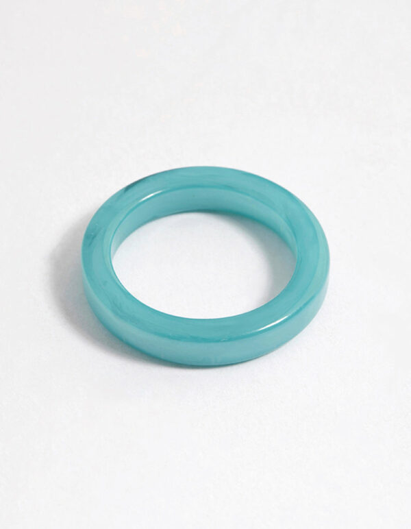 Blue Matte Ring