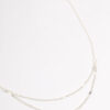 Clamped Cable Double Necklace