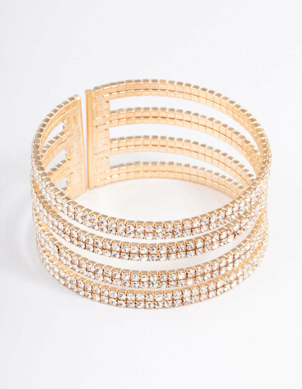 Four Row Cuff Bangle