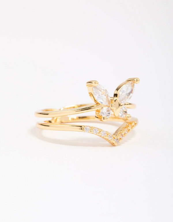 Butterfly Double Ring