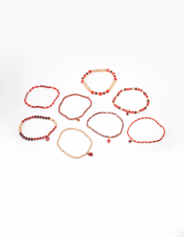 Red Stone Adjustable Bracelet